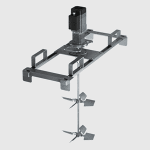 Tote Mixer – Electric Gearmotor – 0.5 HP – ITM 7300 Series Bridge Mount Single & Dual Dynaflow Impeller – 3 Phase