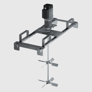 Tote Mixer – Electric Gearmotor – 0.5 HP – ITM 7300 Series Bridge Mount Single & Dual Pitch Impeller – 3 Phase