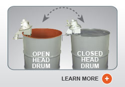 Universal Open/Closed Head Drum - Tank Mixers