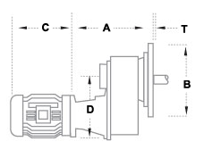 SMX Series Side Entry Industrial Agitators - Flange Mount