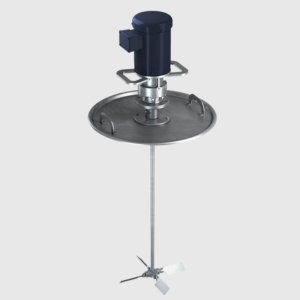 Tote Mixer – Electric Motor, Gear Drive – 0.5 HP – ITM 7505 Drum Lid SS Mount – Single Collapsible Pitch Impeller – 3 Phase