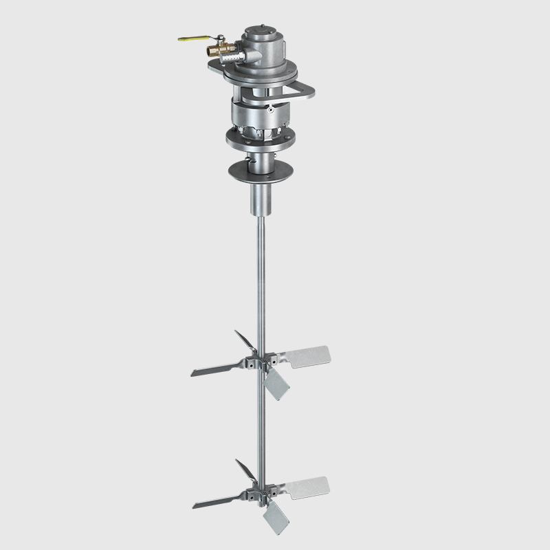 Tote Mixer - Electric Motor, Gear Drive - 0.5 HP - ITM 7505 Cap Mount -  Single Collapsible Pitch Impeller - Single Phase - Dynamix Agitators Inc.