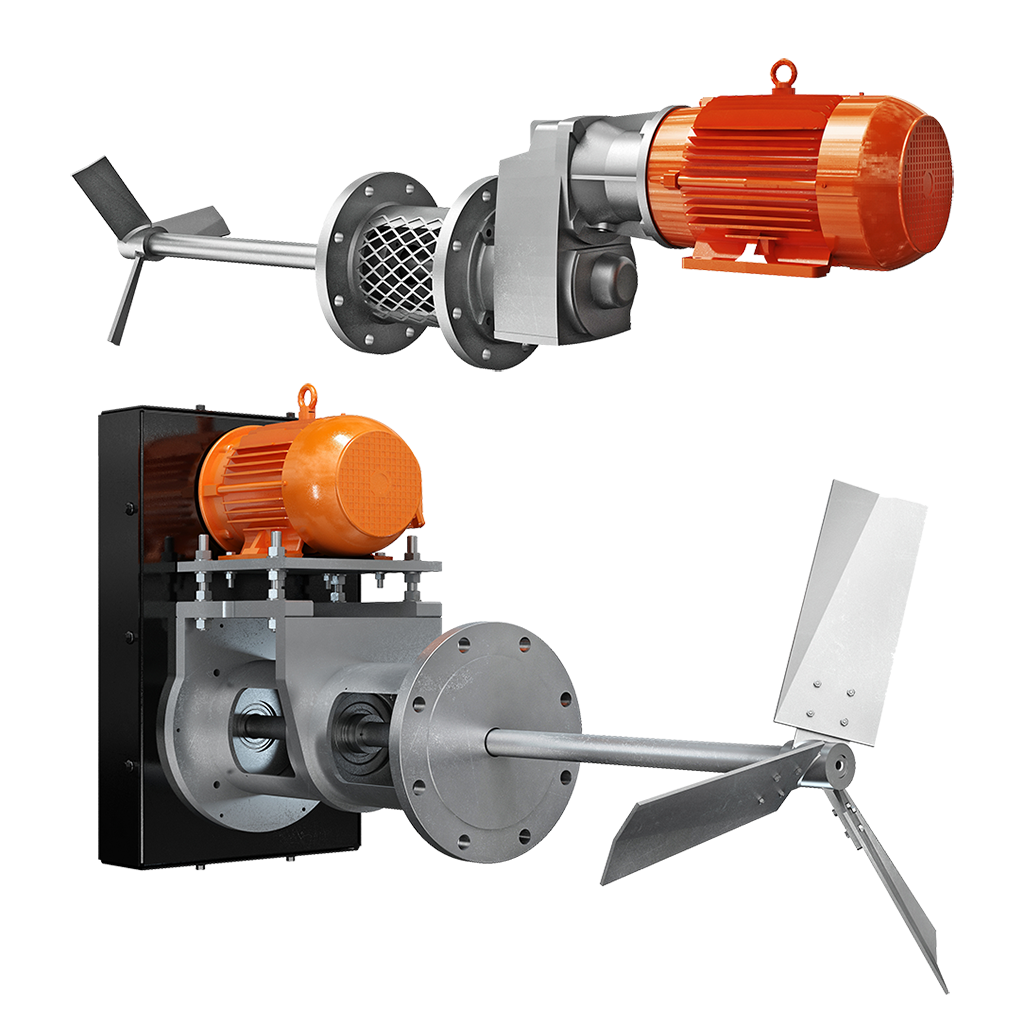 Side Entry Mixers Belt Drive and Gear Drive